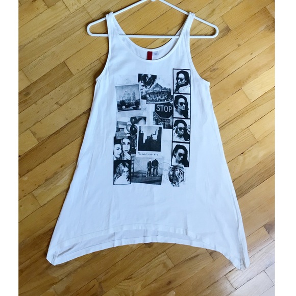 ✖️SOLD✖️ H&M Graphic Tunic Long Tank Sz 6 - Picture 3 of 4